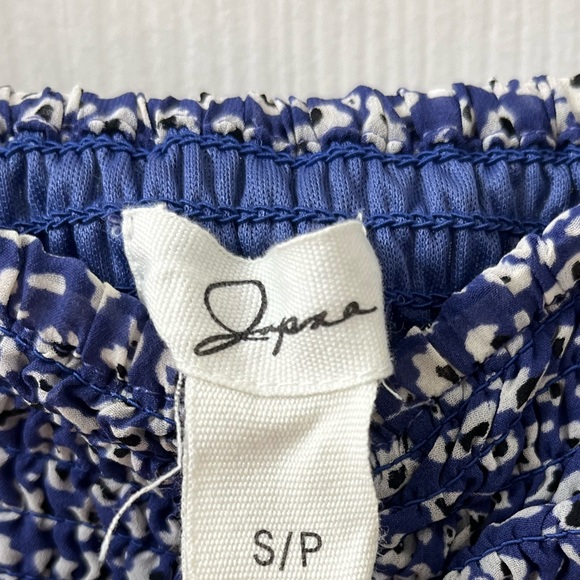 NWT Capri Blue Floral Off-the-Shoulder/Capped Sleeve Long Dress - Picture 3 of 3